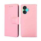 For Realme GT Neo5 SE Crystal Texture Leather Phone Case(Pink) - 1
