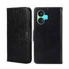 For Realme GT Neo5 SE Crystal Texture Leather Phone Case(Black) - 1