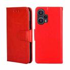 For Xiaomi Redmi Note 12 Turbo Crystal Texture Leather Phone Case(Red) - 1