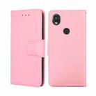For Kyocera Digno SX3-KYG02 Crystal Texture Leather Phone Case(Pink) - 1