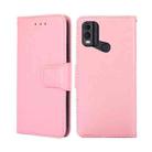 For Nokia C22 Crystal Texture Leather Phone Case(Pink) - 1
