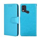 For Nokia C22 Crystal Texture Leather Phone Case(Sky Blue) - 1