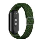 For Xiaomi Mi Band 8 Adjustable Nylon Braided Elasticity Watch Band(Green) - 1