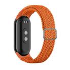 For Xiaomi Mi Band 8 Adjustable Nylon Braided Elasticity Watch Band(Orange) - 1