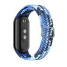 For Xiaomi Mi Band 8 Adjustable Nylon Braided Elasticity Watch Band(Colorful Blue) - 1