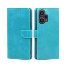 For Xiaomi Redmi Note 12 Turbo Calf Texture Buckle Flip Leather Phone Case(Light Blue) - 1