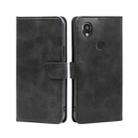 For Kyocera Digno SX3-KYG02 Calf Texture Buckle Flip Leather Phone Case(Black) - 1