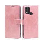 For Nokia C22 Calf Texture Buckle Flip Leather Phone Case(Rose Gold) - 1