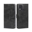 For Nokia C22 Calf Texture Buckle Flip Leather Phone Case(Black) - 1