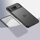 For Google Pixel 8 Armor Clear TPU Hard PC Phone Case(Matte Black) - 1