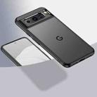 For Google Pixel 8 Pro Armor Clear TPU Hard PC Phone Case(Matte Black) - 1