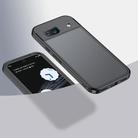 For Google Pixel 8a Armor Clear TPU Hard PC Phone Case(Matte Black) - 1