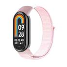 For Xiaomi Mi Band 8 Loop Nylon Watch Band(Pearl Powder) - 1