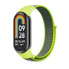 For Xiaomi Mi Band 8 Loop Nylon Replacement Watch Band(Bright Yellow) - 1