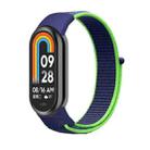 For Xiaomi Mi Band 8 Loop Nylon Replacement Watch Band(Lime Green) - 1
