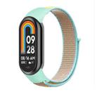 For Xiaomi Mi Band 8 Loop Nylon Replacement Watch Band(Camel Color) - 1