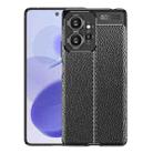For Xiaomi Redmi Note 12 4G Global Litchi Texture Shockproof TPU Phone Case(Black) - 1