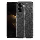 For Honor X50i 5G Litchi Texture Shockproof TPU Phone Case(Black) - 1