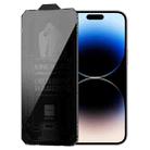 For iPhone 14 Pro Max WK WTP-067 King Kong Vacha 9D Curved Privacy Tempered Glass Film(Black) - 1