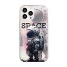 For iPhone 14 Dual-side IMD Astronaut Frosted Phone Case(Light Grey) - 1