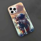 For iPhone 11 Dual-side IMD Astronaut Frosted Phone Case(Gradient Orange) - 3