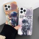 For iPhone 11 Dual-side IMD Astronaut Frosted Phone Case(Gradient Orange) - 4
