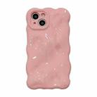 For iPhone 13 Pro Max Gloss Oil Wave BubblesTPU Phone Case(Light Pink) - 1