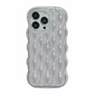 For iPhone 14 Wavy Chameleon TPU Phone Case(Silver) - 1