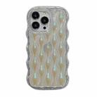 For iPhone 14 Pro Wavy Chameleon TPU Phone Case(Gold) - 1