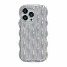 For iPhone 13 Pro Max Wavy Chameleon TPU Phone Case(Silver) - 1