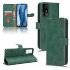 For TCL 40 XL Skin Feel Magnetic Flip Leather Phone Case(Green) - 1
