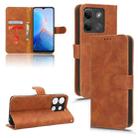 For lnfinix Smart 7 HD Skin Feel Magnetic Flip Leather Phone Case(Brown) - 1