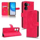 For TECNO Camon 20 Pro Skin Feel Magnetic Flip Leather Phone Case(Rose Red) - 1