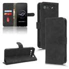 For ASUS ROG Phone 7 Skin Feel Magnetic Flip Leather Phone Case(Black) - 1