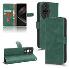 For Huawei nova 11 Pro Skin Feel Magnetic Flip Leather Phone Case(Green) - 1