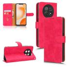 For Huawei Enjoy 60X Skin Feel Magnetic Flip Leather Phone Case(Rose Red) - 1
