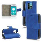 For Sharp MAMORINO6 Skin Feel Magnetic Flip Leather Phone Case(Blue) - 1