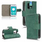 For Sharp MAMORINO6 Skin Feel Magnetic Flip Leather Phone Case(Green) - 1