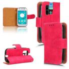 For Sharp MAMORINO6 Skin Feel Magnetic Flip Leather Phone Case(Rose Red) - 1