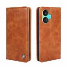 For Realme GT Neo5 SE Non-Magnetic Retro Texture Horizontal Flip Leather Phone Case(Brown) - 1