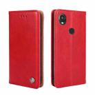 For Kyocera Digno SX3-KYG02 Non-Magnetic Retro Texture Horizontal Flip Leather Phone Case(Red) - 1