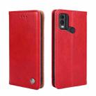 For Nokia C22 Non-Magnetic Retro Texture Horizontal Flip Leather Phone Case(Red) - 1