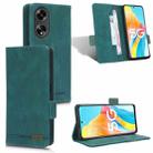 For OPPO A1 5G Magnetic Clasp Leather Phone Case(Green) - 1
