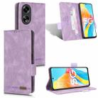 For OPPO A1 5G Magnetic Clasp Leather Phone Case(Purple) - 1
