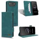 For ASUS ROG Phone 7 Magnetic Clasp Leather Phone Case(Green) - 1