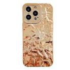 For iPhone 14 Plus Meteorite Texture Electroplating TPU Phone Case(Gold) - 1