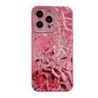 For iPhone 14 Pro Meteorite Texture Electroplating TPU Phone Case(Red) - 1