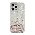For iPhone 14 Pro Meteorite Texture Electroplating TPU Phone Case(Silver) - 1