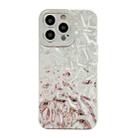 For iPhone 13 Pro Max Meteorite Texture Electroplating TPU Phone Case(Silver) - 1