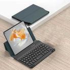 For Huawei Mate XS / XS 2 / X2 / X3 GKK Magnetic Folding Bluetooth Keyboard Leather Case with Keyboard + Holder + Mouse(Dark Green) - 1